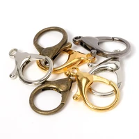 10pcs 35mm big metal lobster clasp connector for diy jewelry making keychains keyring hooks accessories supplies