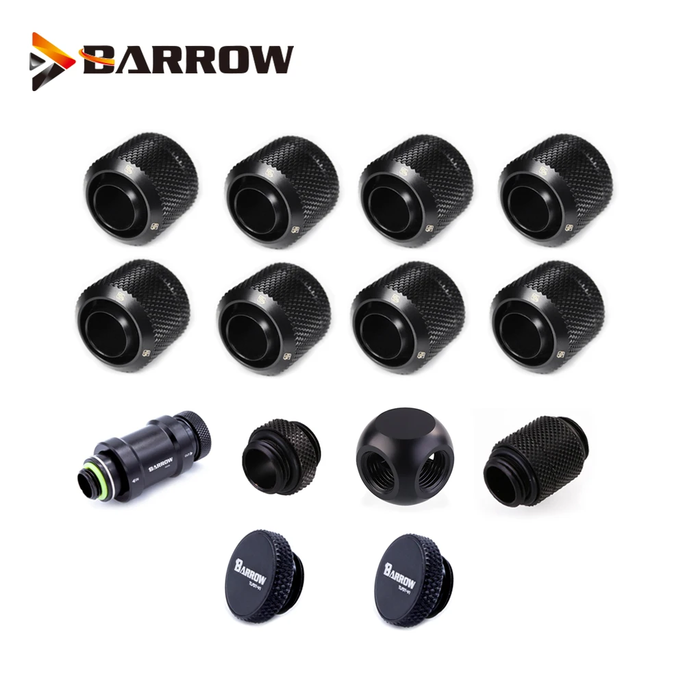 

BARROW use for ID10/OD13mm / ID10/OD16mm Soft Pipes 3/8''ID + 5/8"OD Soft Tube G1/4'' Hose Fittings