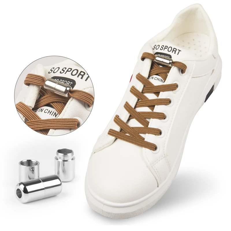 

1Pair Flat Elastic Locking Shoelace No Tie Shoelaces Special Creative Kids Adult Unisex Sneakers Women Men Shoes Laces strings