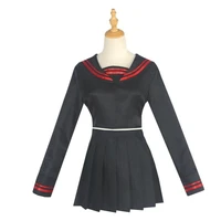 tokyo revengers cosplay costumes anime mini skirt top 2pcs set tachibana hinat chai pomelo leaf cos jk uniform black sailor suit