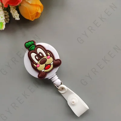 New Cute Cartoon Retractable Pull Badge Reel ID Lanyard Name Tag Card Nurse Badge Holder lovely Kids Reels Office Supplies - Color: 18