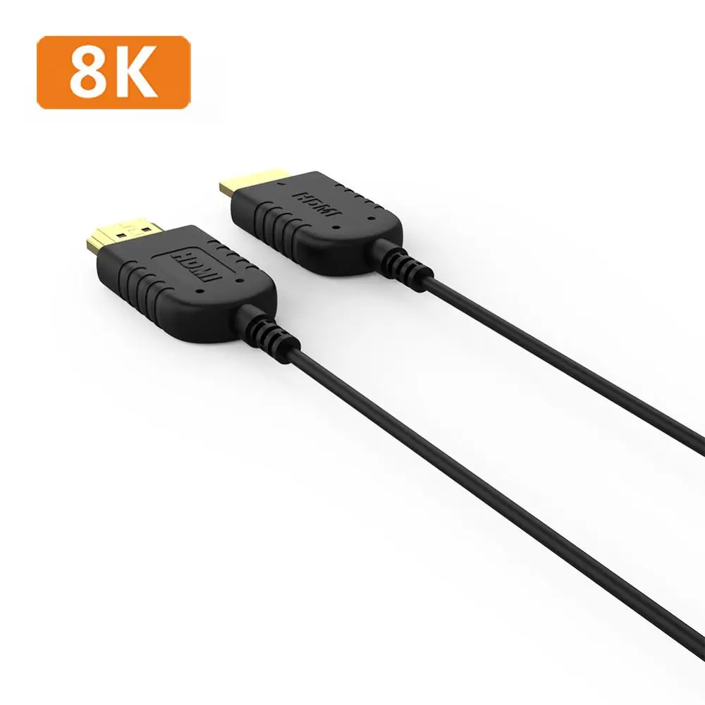 FOINNEX ультратонкий HDMI кабель 6 5 футов 4K супер гибкий тонкий самые тонкие кабели для