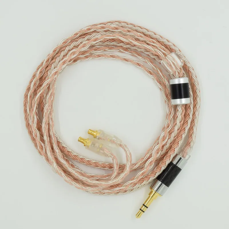 Серебряный шнур с покрытием запасной провод аудиокабель для наушников Audio-Technica