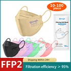 Маски Mascarillas FFP2 KN95, респираторная маска FPP2, 4 слоя, FPP2, корейский стиль, FFP 2 FFPP2