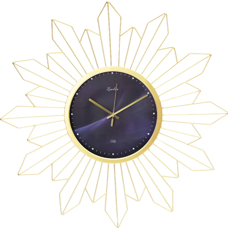 Большие металлические настенные часы в скандинавском стиле роскошные