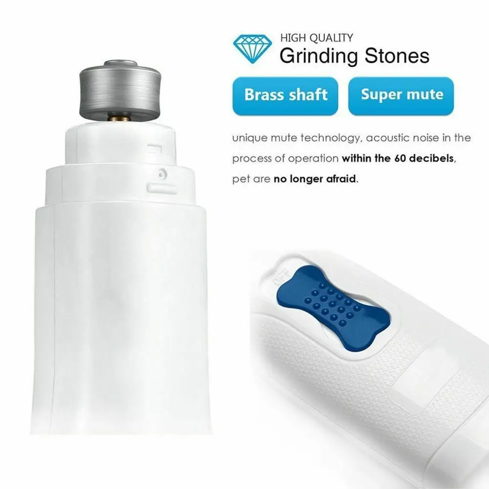 

HEYPET Electric Dog Nail Grinder Quiet Pet Nail Clippers Dog Cat Paws Nail Grooming Trimmer Tools Pet Supplies