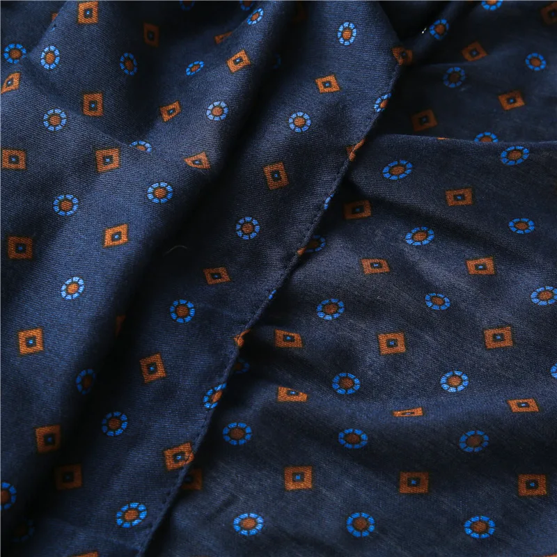 

Elegant Scarves Women Navy Geometric Print Scarf Lady Designer Neckerchief Spring Autumn Soft Shawls Wraps Long Hijab 190X90cm