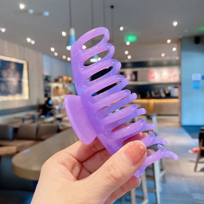 

Large Size Candy Color Hair Claws Crab Women Hair Clamps Crab Large Hairpins DIY Makeup Bath Ponytail Clip Simple Barrettes Hot