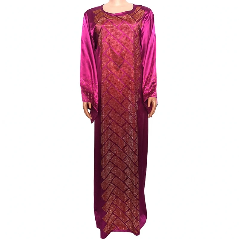 

Шелковое платье с бриллиантами 2020, женское свободное платье макси в африканском стиле, элегантное женское винтажное платье с жемчужным бис...