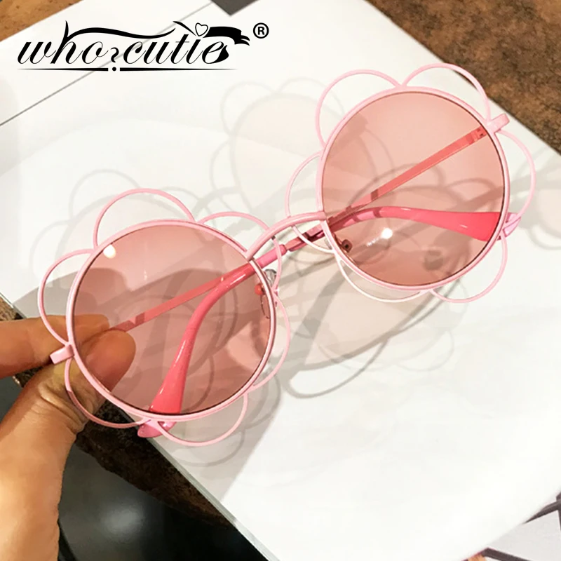 Солнцезащитные очки WHO CUTIE в металлической оправе женские роскошные брендовые