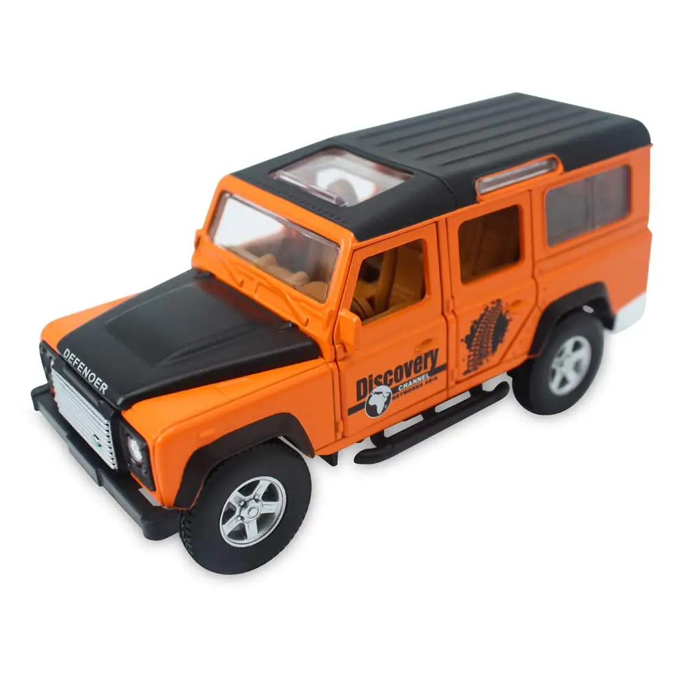 Orange No Box 1:32 SUV Defender сплав Модель автомобиля игрушки автомобиль вытянуть назад звук и светильник акустооптика для детей подарки на день рождения для взрослых - Цвет: Orange No Box