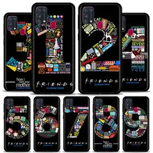 Phone Case For Samsung Galaxy M51 M31 M30s M31s M21 M11 M01 A7 A9 2018  F41 Prime Soft Shell Coffee friends TV