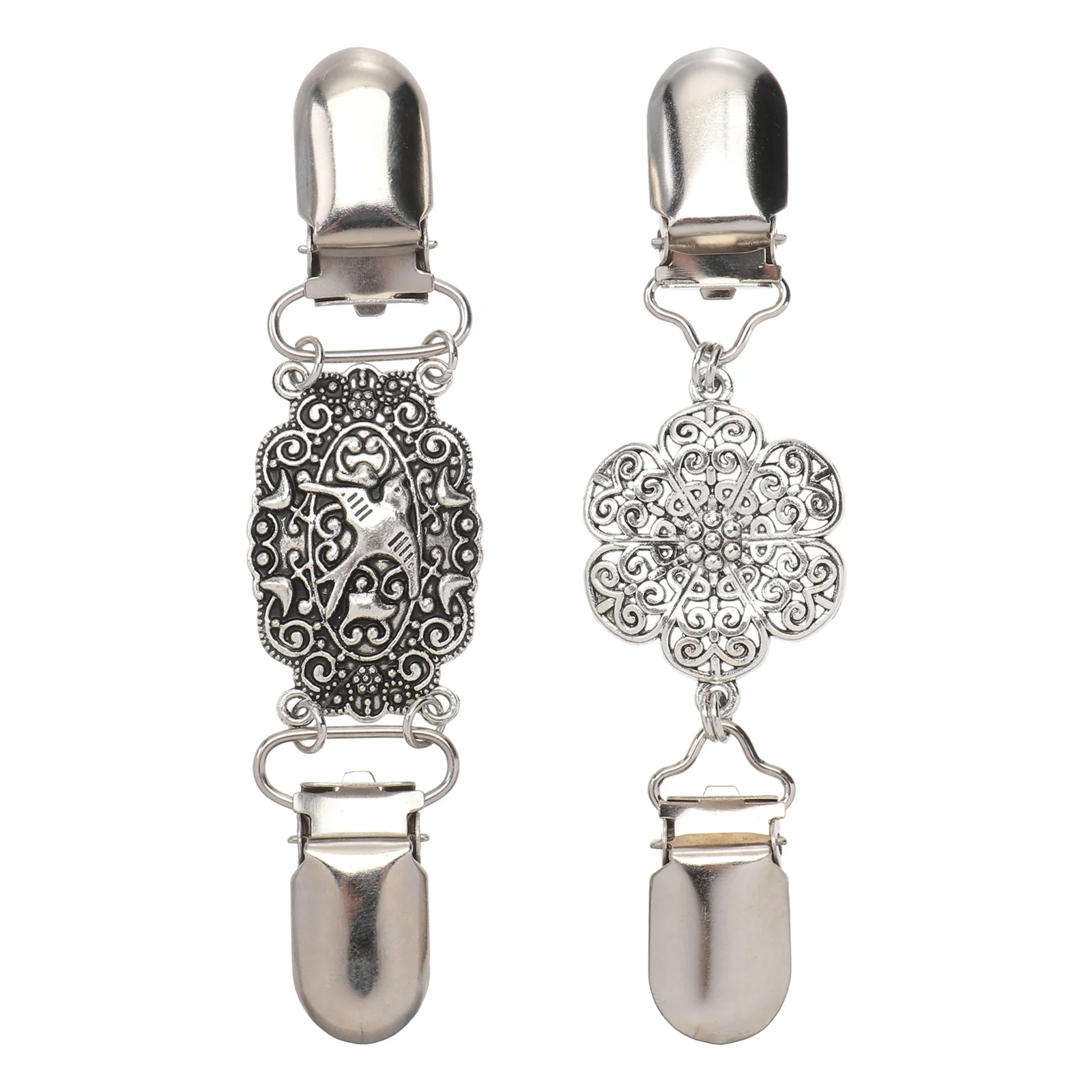 

2pcs Scarf Fixed Buckle Scarf Clothes Decor Fashionable Scarf Buckle for Decor