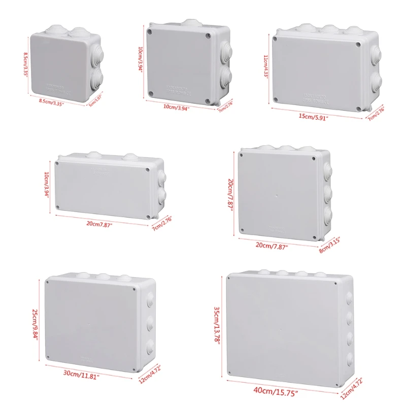 Наружная Водонепроницаемая коробка питания IP65 ABS пластиковая электрическая