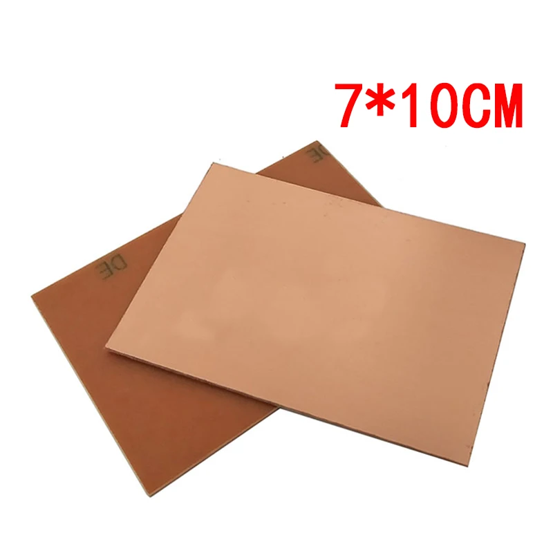 Fr4 Pcb 7x10 см 7*10 односторонняя медная плакированная пластина сделай сам набор