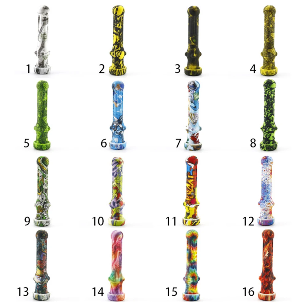 10 шт./лот силиконовая трубка с 14 мм титановыми гвоздями табачные трубки для