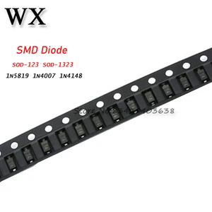 100PCS SMD Diode 1206 SOD-123 1N5819 1N4007 1N4148 SOD123 SOD-323 0805 1N4148WS 1N5819WS B5819WS SOD Transistor new