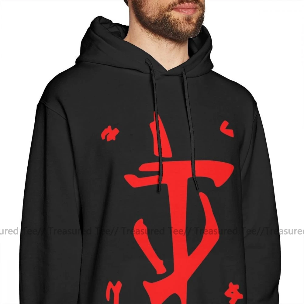 Doom худи Mark Of The Doom Slayer, красные толстовки, хлопковый красный пуловер, худи XL, уличная одежда с длинным рукавом, мужские стильные теплые толстовки