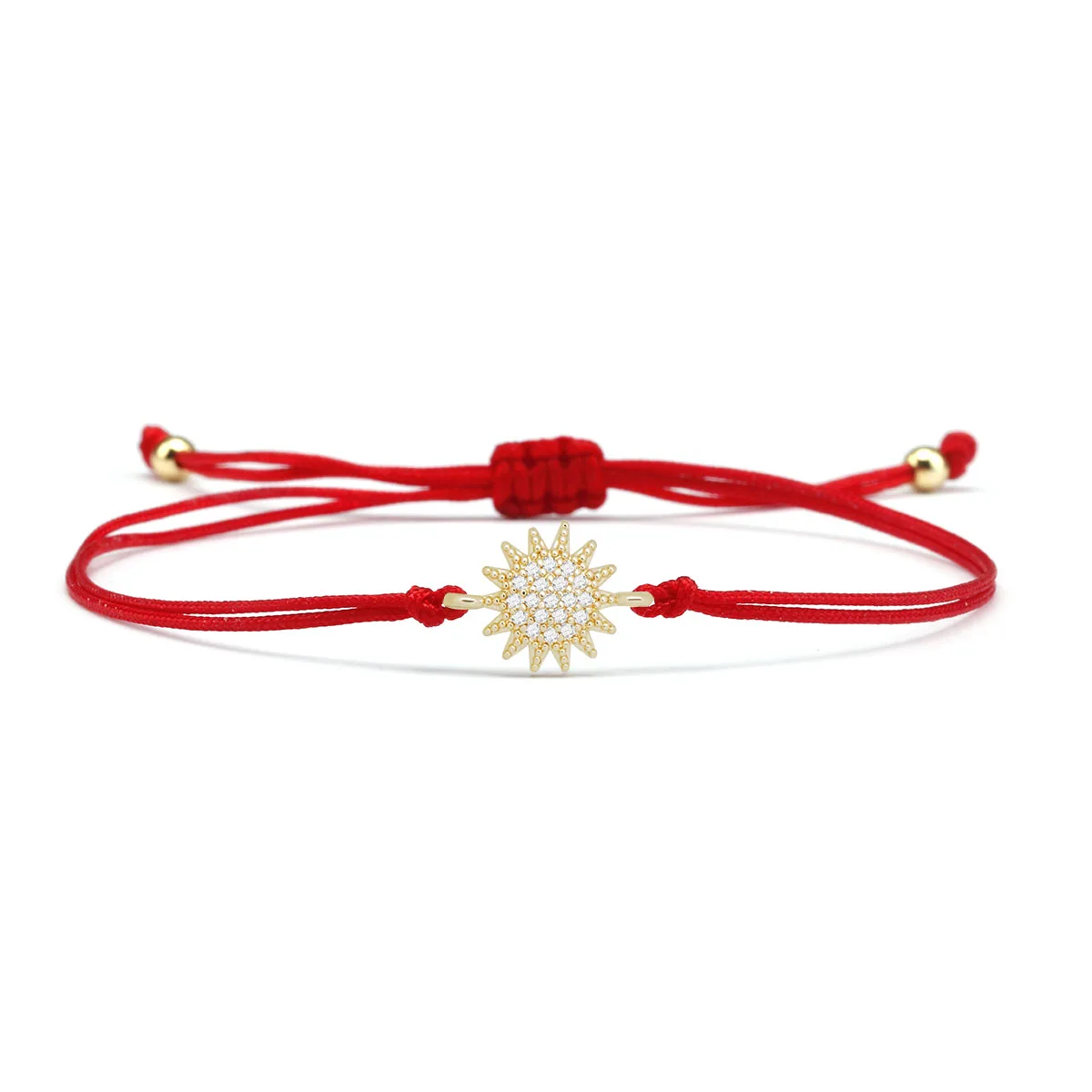 Позолоченная вставка AAA белый и синий циркон подвеска-браслет в виде подсолнуха