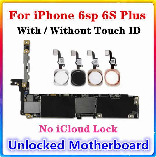 Материнская плата для iphone 6s plus с сенсорным ID/без сенсорного ID 100% Заводская