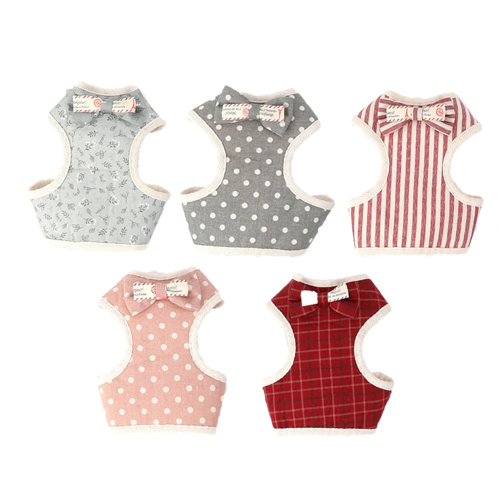 Комплект из жилета и поводка для маленьких собак кошек сетчатая подкладка с