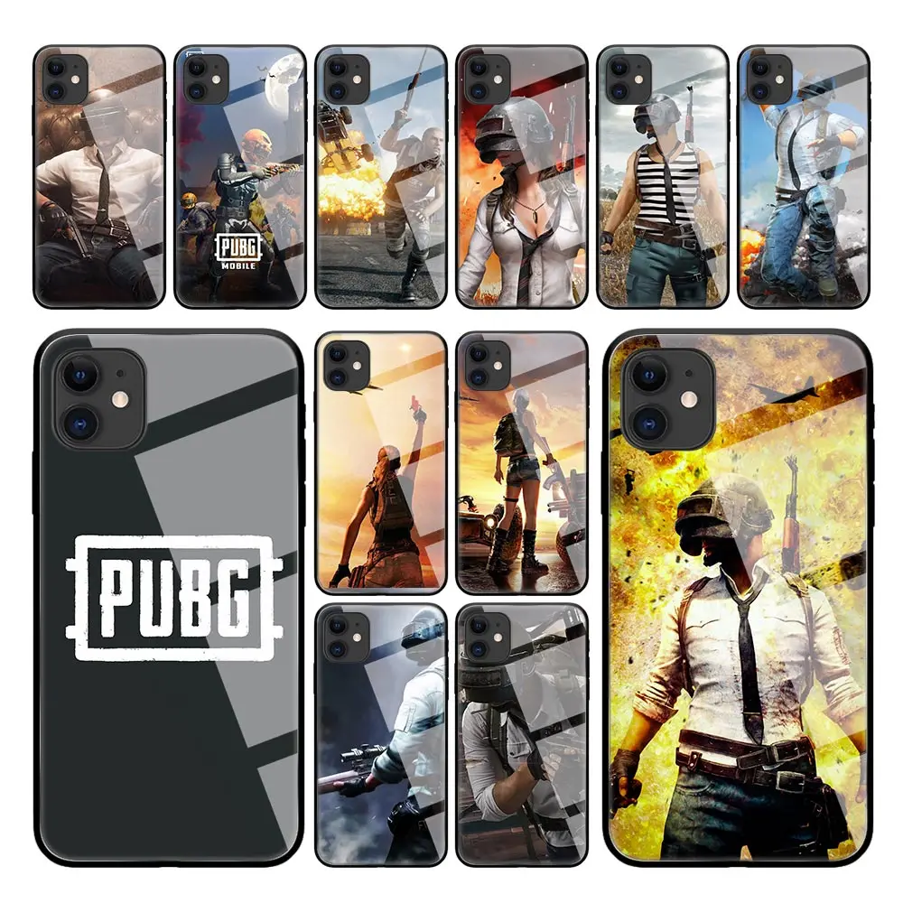 Чехол PUBG 98K Game для iPhone 12 Mini 11 Pro Max X XS XR 8 7 6 6S Plus чехол телефона с закаленным стеклом и