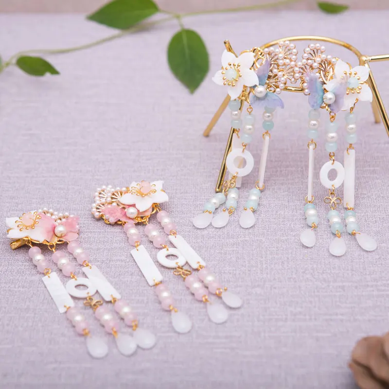 

Hanfu тиара шпилька для волос Античные аксессуары для волос древняя сборка украшение кисточка ступенчатая шпилька для волос Скорпион Древние...