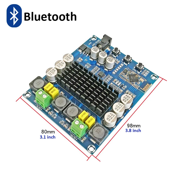 XH M548 Bluetooth двухканальный 120 Вт Цифровой усилитель мощности плата TPA3116D2 цифровой