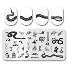 Новейший штамп для ногтей MouTeen023, змеиные ногти, большой размер, с полным покрытием, пластины для стемпинга ногтей, маникюрный набор для стемпинга ногтей