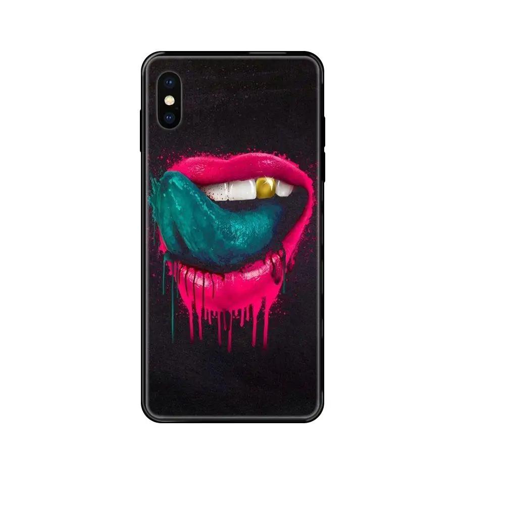 Чехол для iPhone 11 12 Pro Max Plus X XS XR 8 7 6S SE 5 5C Женский оболочка 2020 с красными сексуальными