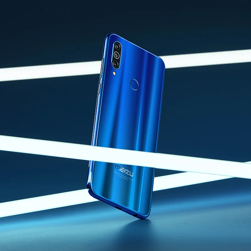 Blue Новое поступление Meizu M10, глобальная версия, 3 ГБ, 32 ГБ, MTK P25, четыре ядра, тройная камера, Android телефон, 4000 мАч, большая батарея - Цвет: Blue