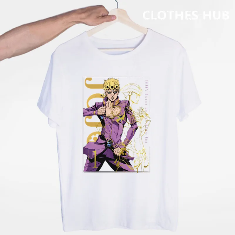 JoJo необычные приключения, забавные футболки для мужчин/женщин, японская футболка с аниме-принтом, повседневная футболка Jojo, хип-хоп топы, футболки для мужчин/женщин