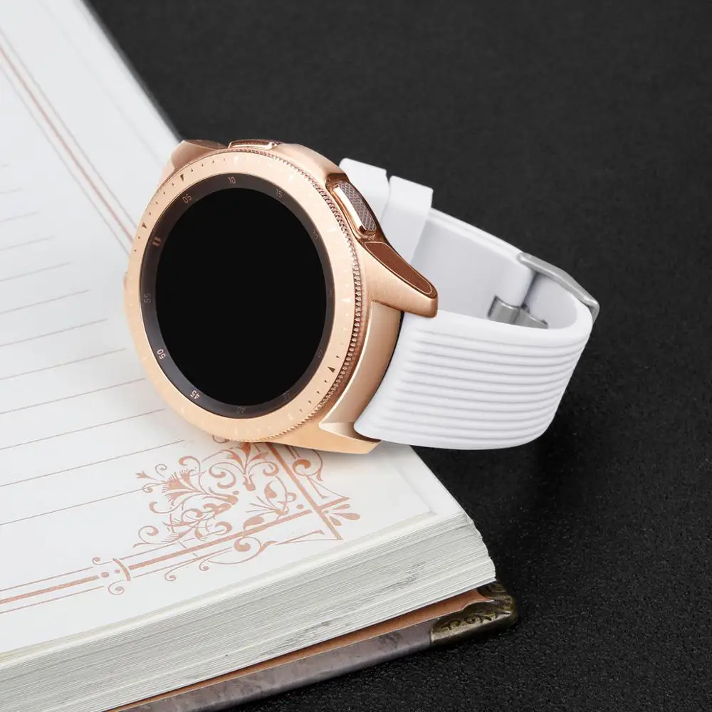 42mm white 20 мм ремешок для часов samsung Galaxy watch 42 мм/Активный 2 Браслет Силиконовый ремешок для часов huawei GT 2 42 мм/Amazfit bip - Цвет ремешка: 42mm white