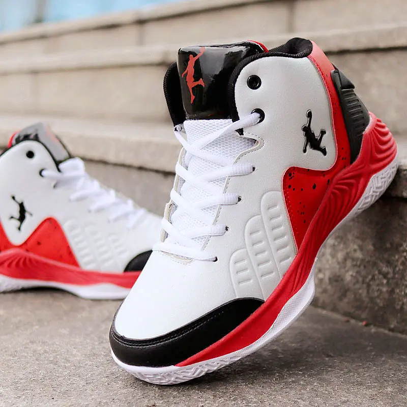 Мужские высокие баскетбольные кроссовки jordans мужские амортизирующие легкие баскетбольные кроссовки противоскользящая дышащая уличная белая спортивная обувь