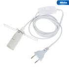 Кабель питания 1,8 м, Цоколи для ламп E14, штепсельная вилка европейского стандарта с проводом переключателя для Светодиодный весок, светодиодных ламп E14, подвесной патрон