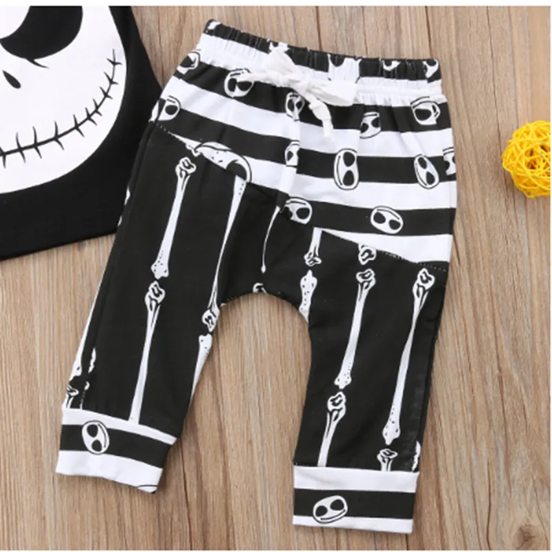 Halloween suit skull ghost festive costume 0-3 years old |