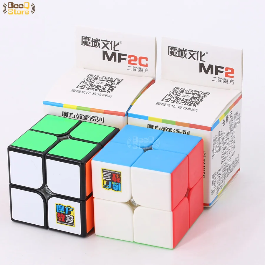 Mofangjiaoshi MF2C MF2 2x2 скоростной куб 50 мм головоломка профессиональная Magico Cubo черные