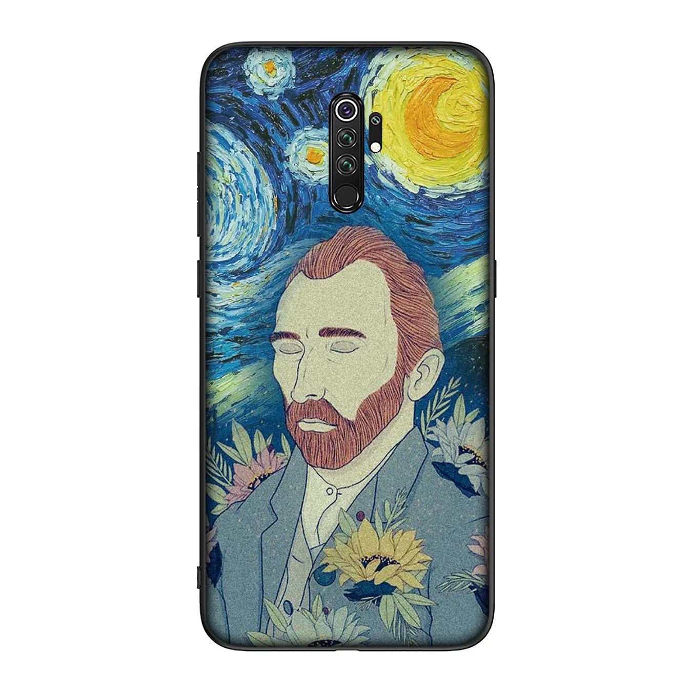 Van Gogh Tardis Starry Nightvan Soft Silicone Phone Case for Xiaomi Redmi Note 8 8A 7 7A 6 6A 5 5A S2 GO K30 K20 Pro |
