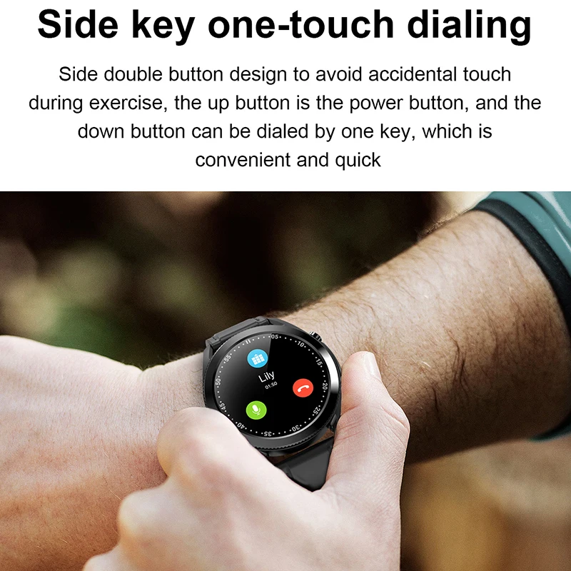

Smart Watch Men Women Wireless Call Sports Smartwatch Full Round HD Touch Screen Heart Rate Blood Pressure Sleep Smart Watch