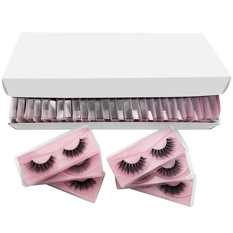 Hand Made 3D Fake Lashes Soft & Vivid Thick Natural False Eyelashes Extensions Eyes Makeup For Women Beauty 50Pcs/Lot DHL Free