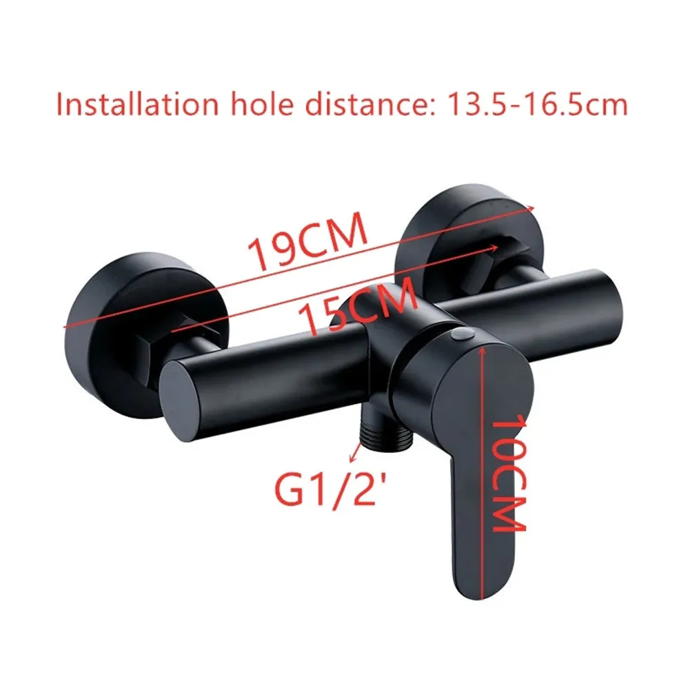 Stainless Steel Shower Faucet Hot And Cold Water Mixer Wall 