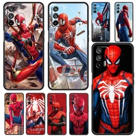 marvel avengers spider man for oppo realme gt explorer master neo flash edition c21 c20 c15 c11 c3 soft black phone case