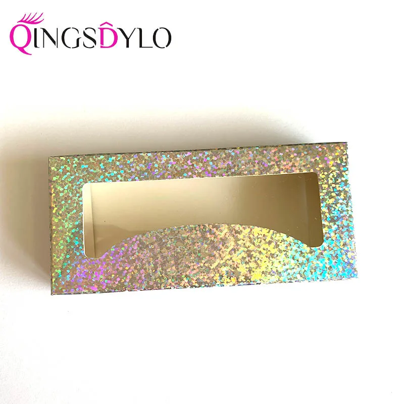 Новая голографическая коробка для ресниц мягкие бумажные норковые ресницы