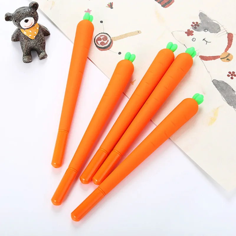 1pcs Kawaii Daucus Carota Highlighter Students Highlighters Marker Brush Pens Pastel Markers Watercolor Fluorescent Pen Drawing - купить по