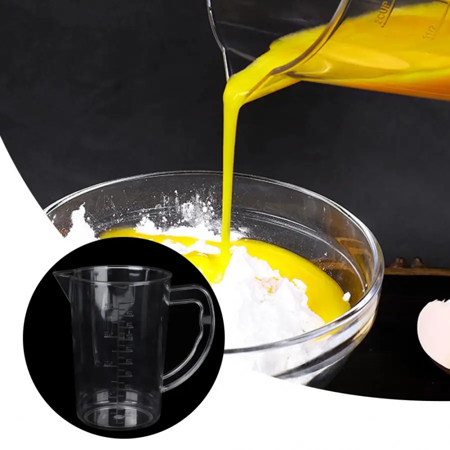 Мерный стакан акриловые мерный стаканчик кувшин прозрачный ясным масштабом