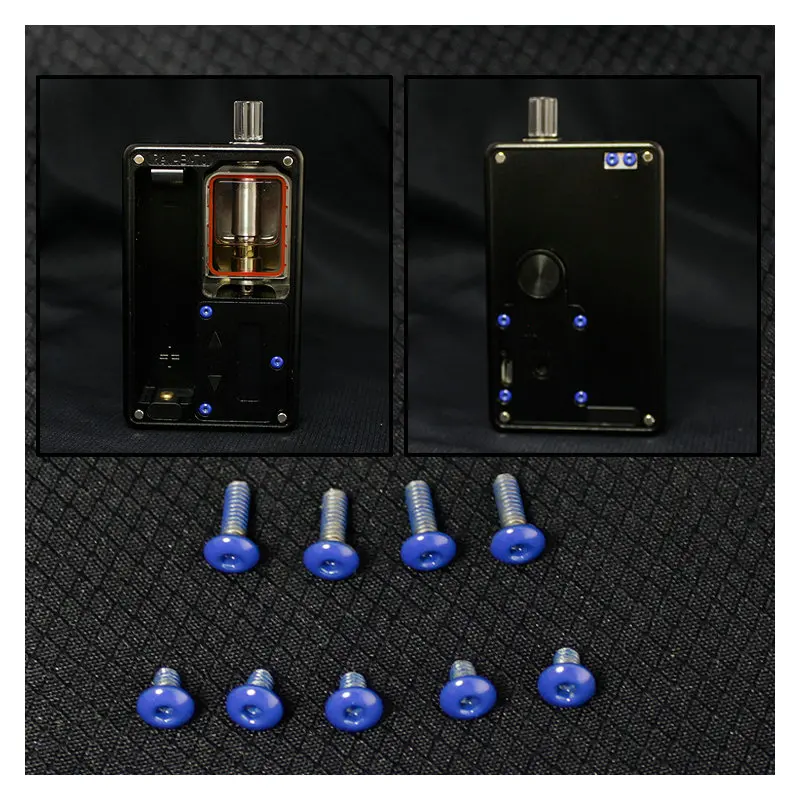 9pcs colorful screws for billet v4 box mod bb box 6 colors stainless steel electronic cigarette vape accessories free global shipping