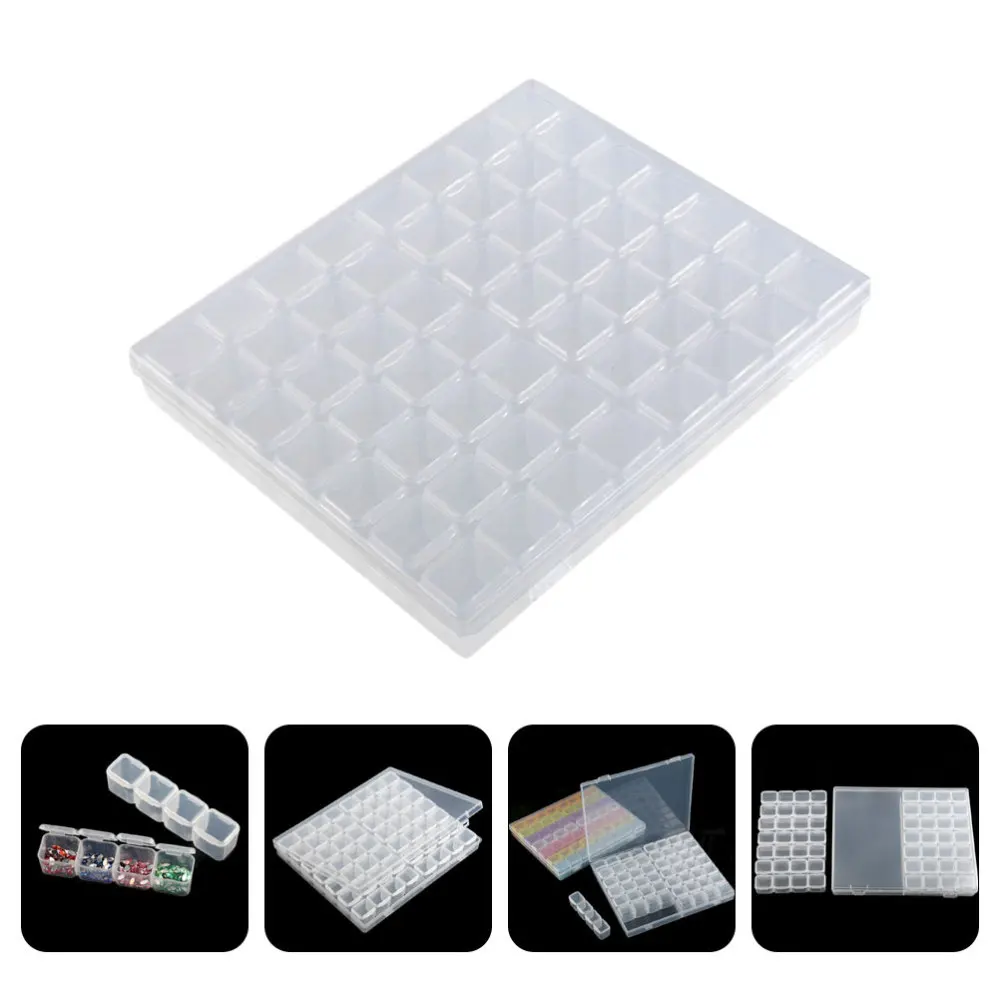 

56 Grids Detachable Storage Box Nail Charm Organizer False Nail Container