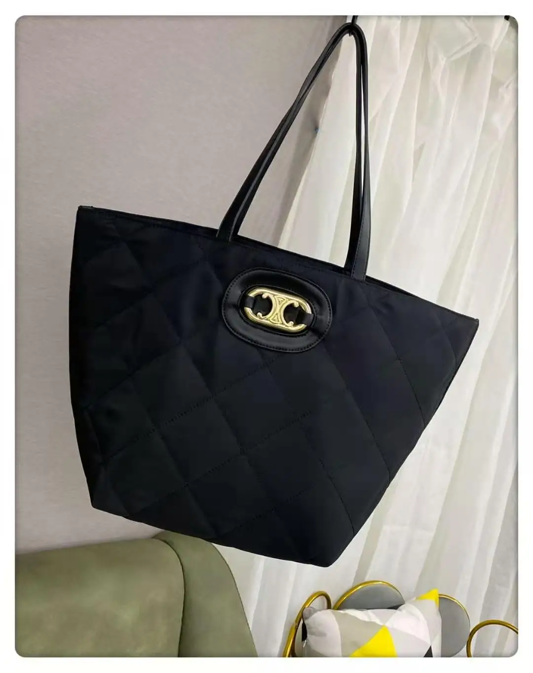 

waterproof fabric big capacity women shoulder bag oxford nylon diamond lattice fashion women tote bags