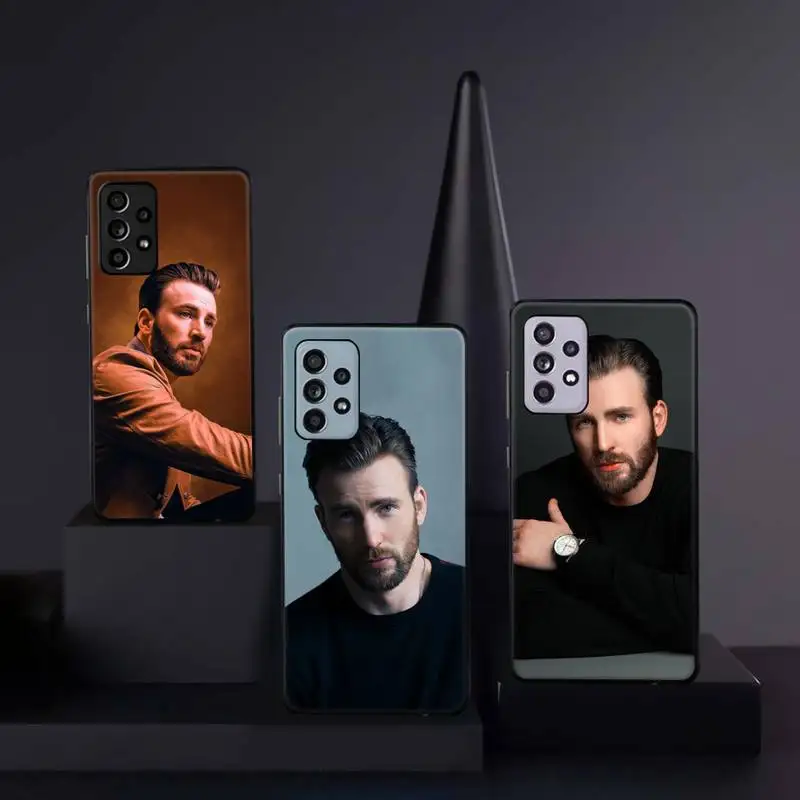 

Chris Evans American actors Phone Case For Samsung galaxy A S note 10 12 20 32 40 50 51 52 70 71 72 21 fe s ultra plus