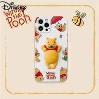 disney cute cartoon pooh original phone case for iphone 78pxxrxsxsmax1112pro12min phone girls case cover